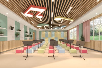 现代音乐教室3D模型下载